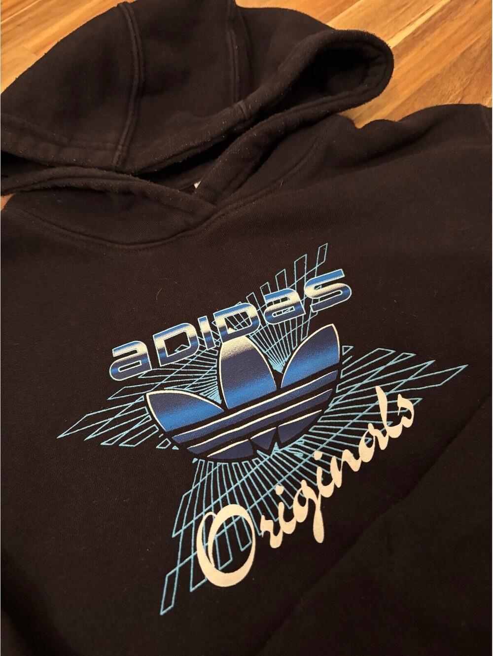 Adidas Originals Black Pullover Hoodie XL Youth (2208)